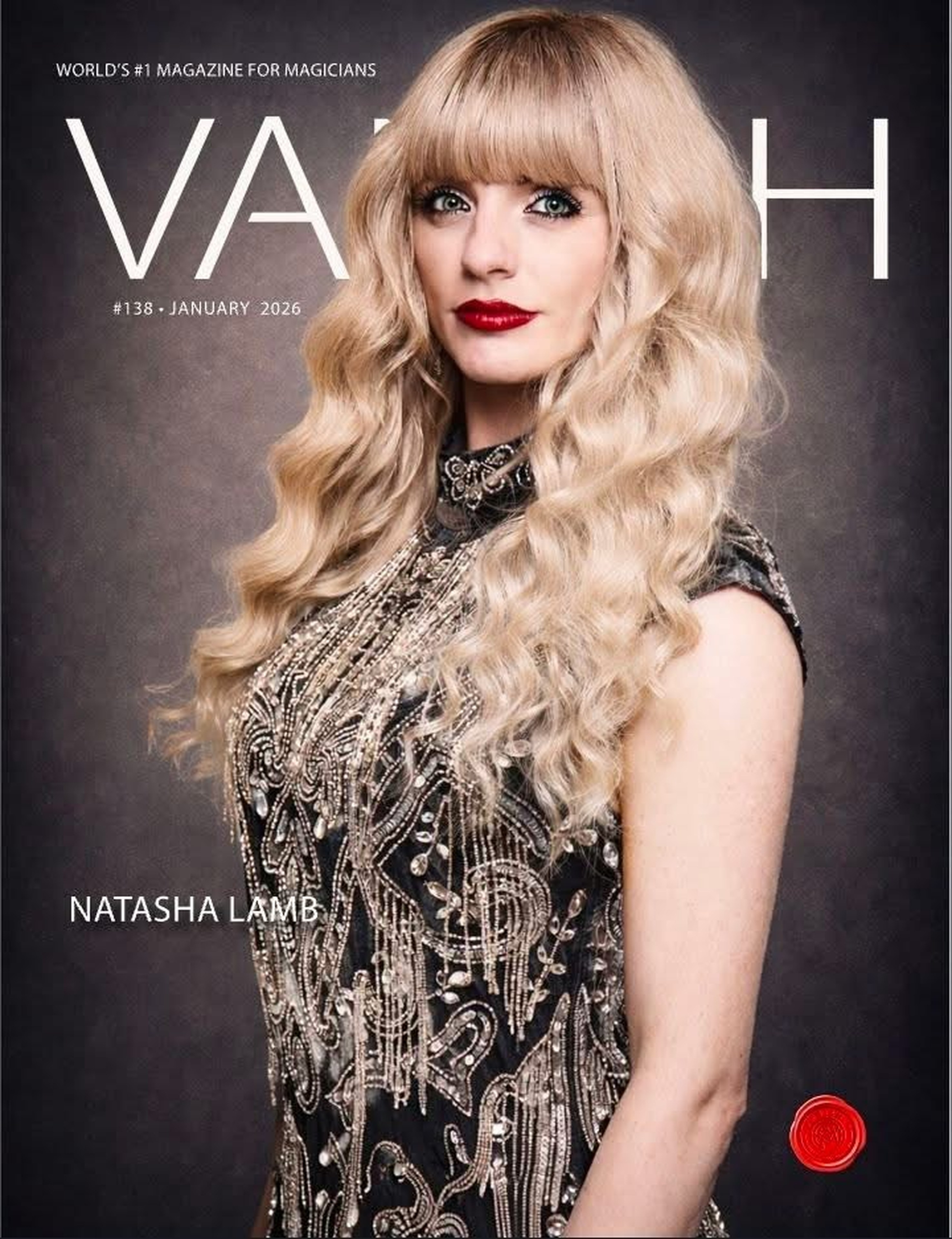 Natasha Lamb on the cover of VANISH, the world's leading magazine for magicians