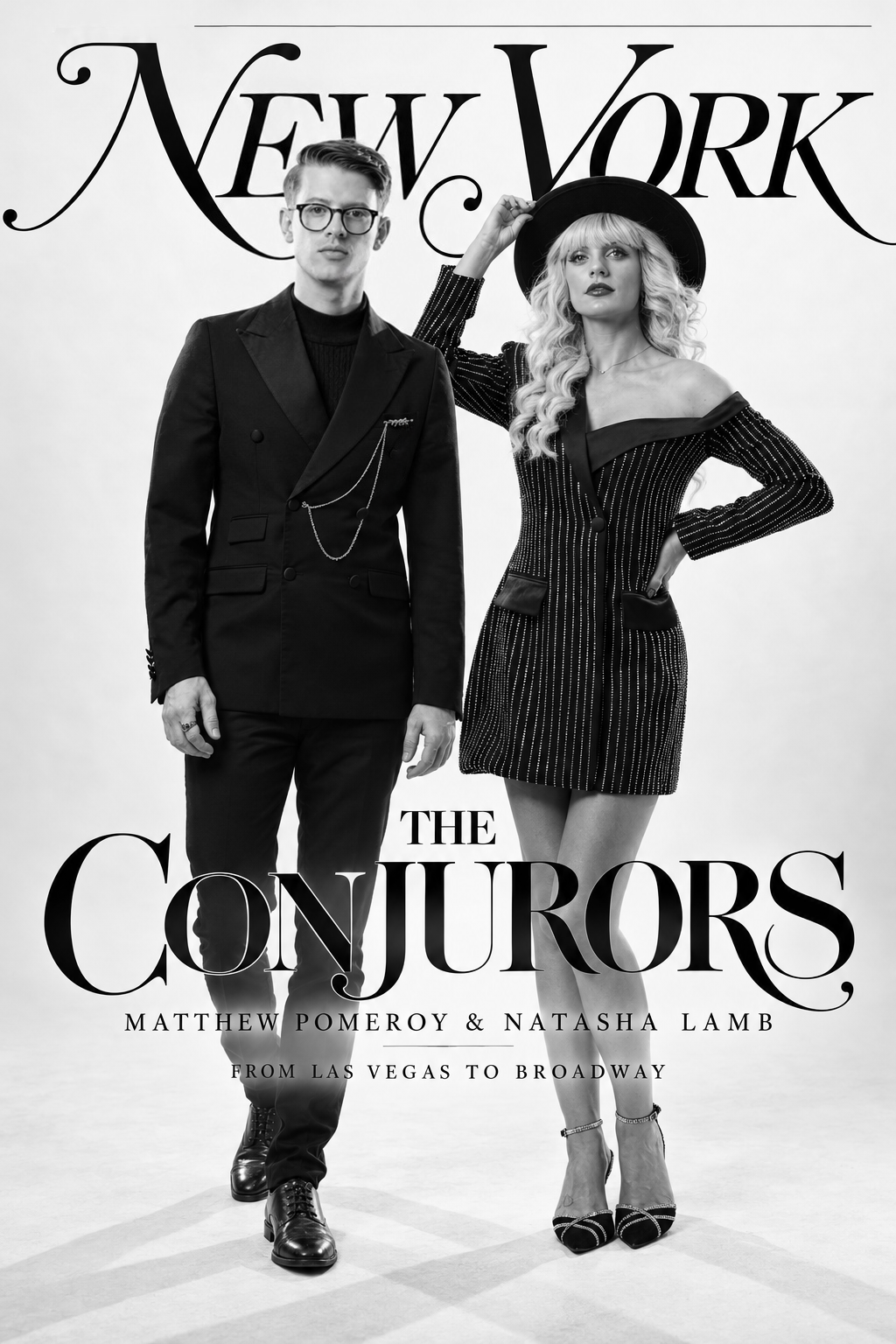 Matthew Pomeroy and Natasha Lamb on the cover of New York, From Las Vegas to Broadway